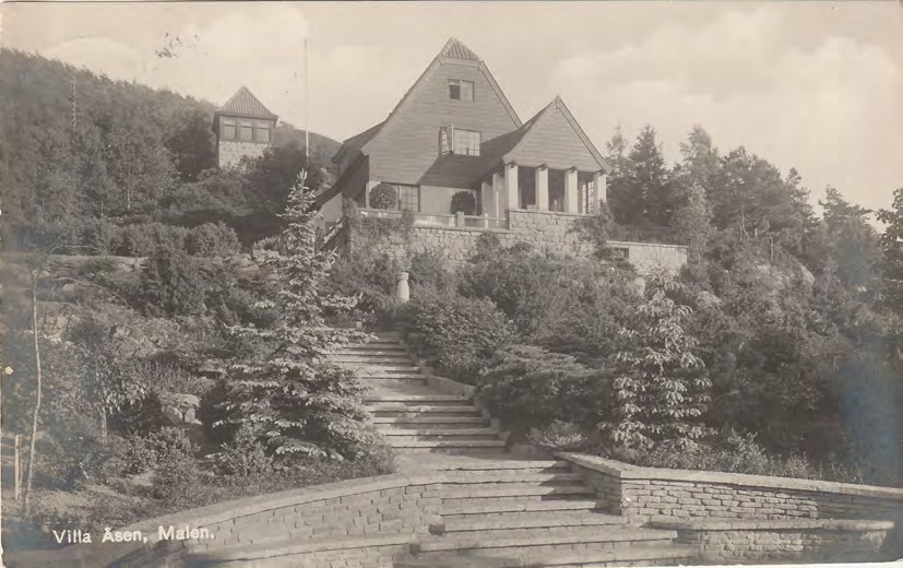Framsida av Villa Åsen, Malen.