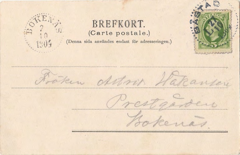 Baksida av Båstads försvar den 19/8 1788