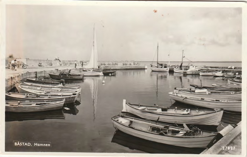 Framsida av BÅSTAD. Hamnen