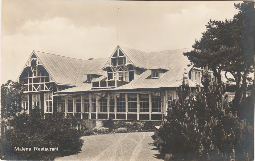 Framsida av Malens Restaurant.