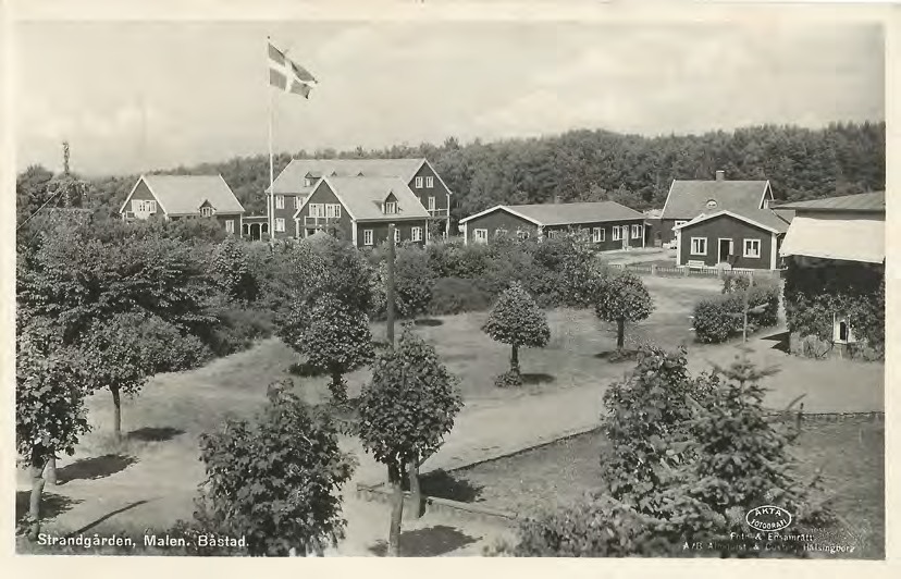 Framsida av Strandgården, Malen. Båstad.