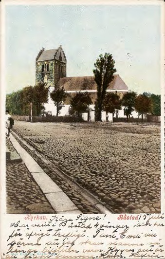 Framsida av Kyrkan. Båstad.