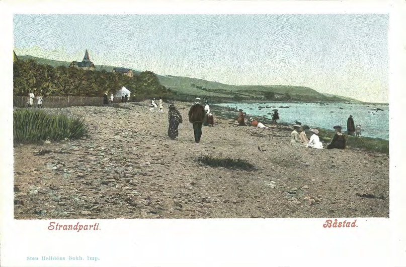 Framsida av Strandparti. Båstad.