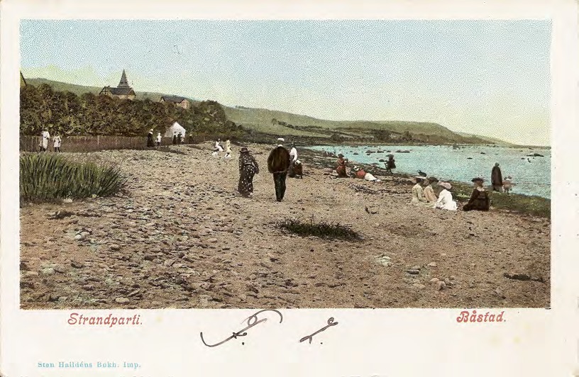 Framsida av Strandparti. Båstad.