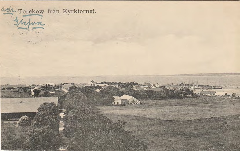 Framsida av Torekow från Kyrktornet.