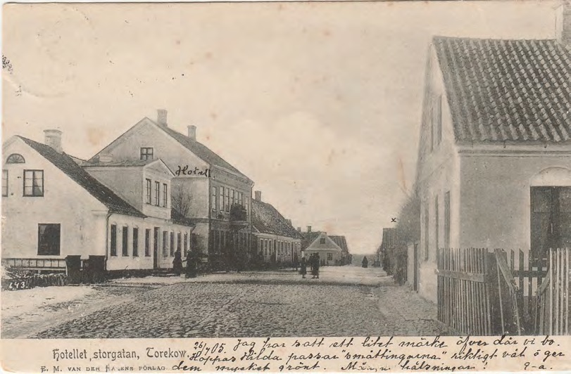 Framsida av Hotellet, storgatan, Torekow.