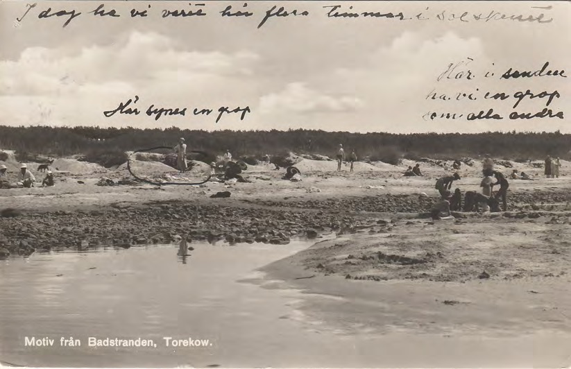 Framsida av Motiv från Badstranden, Torekow.