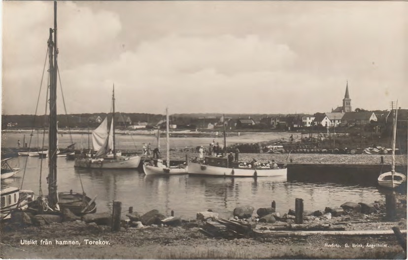 Framsida av Utsikt från hamnen, Torekov.