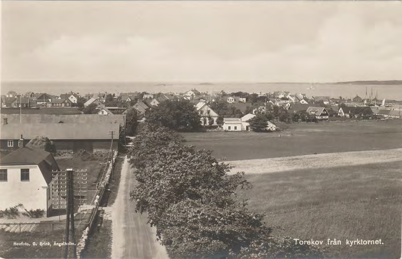 Framsida av Torekov från kyrktornet.