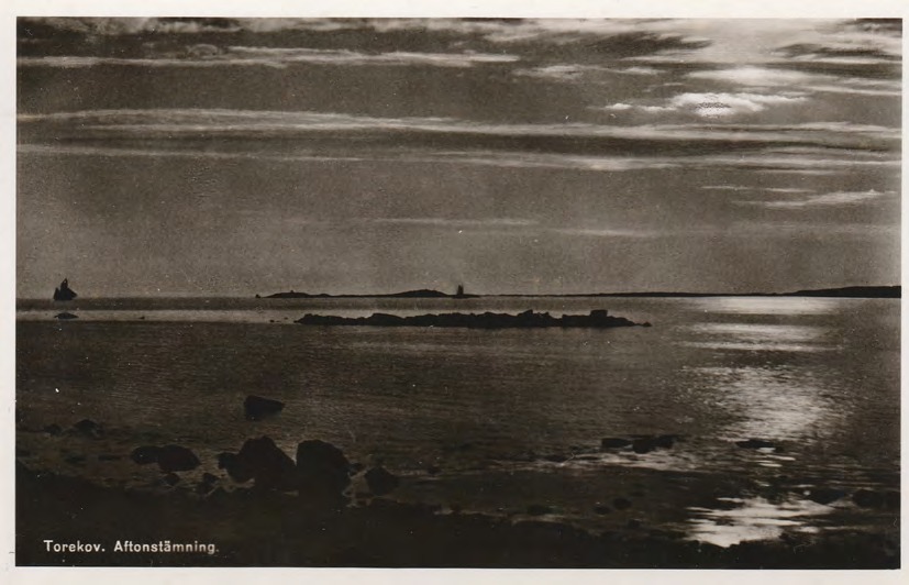 Framsida av Torekov. Aftonstämning.