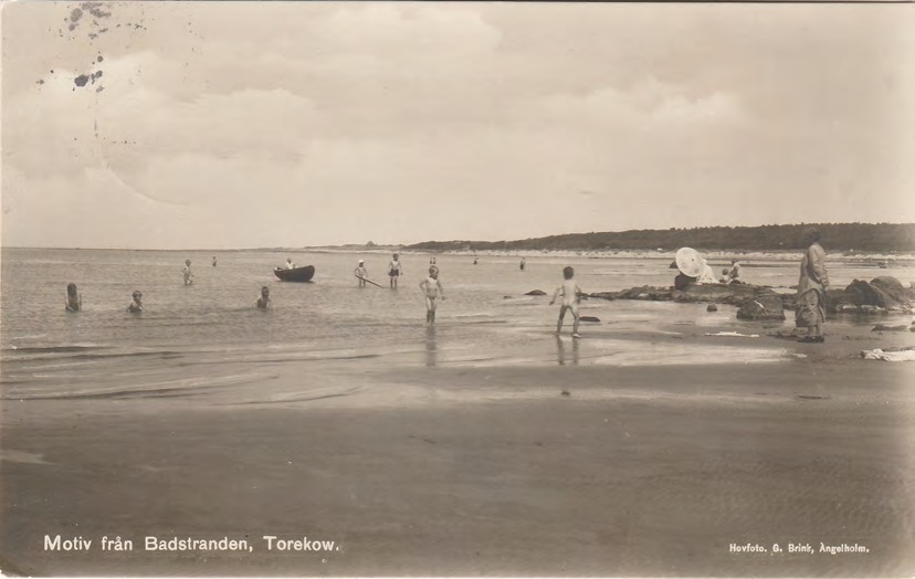 Framsida av Motiv från Badstranden, Torekow.