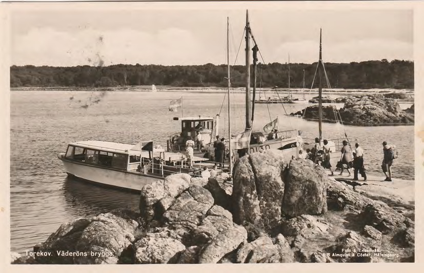 Framsida av Torekov. Väderöns brygga.