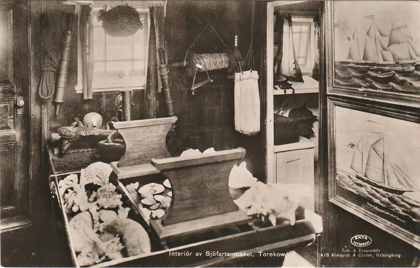 Framsida av Interiör av Sjöfartsmuseet, Torekow