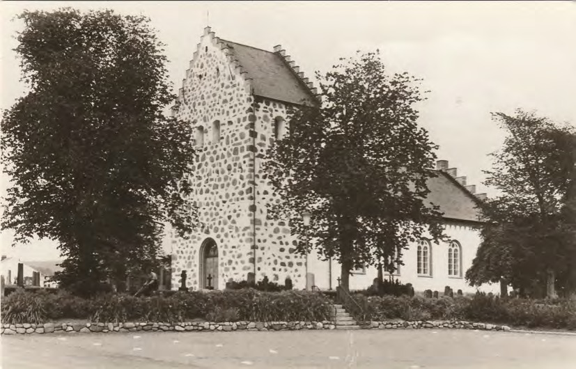 Framsida av Förslövs kyrka.