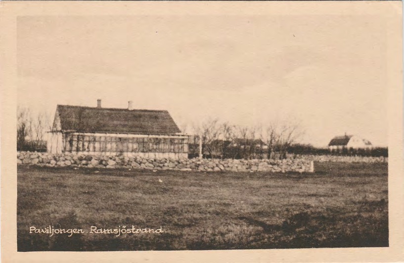 Framsida av Paviljongen. Ramsjöstrand.