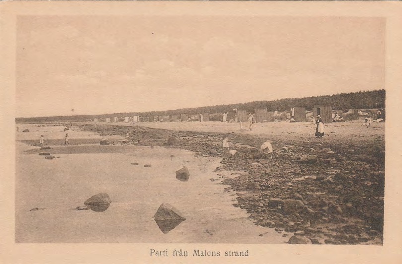 Framsida av Parti från Malens strand