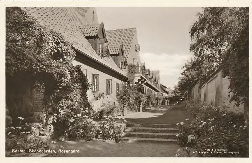 Framsida av Båstad. Skånegården, Rosengård.