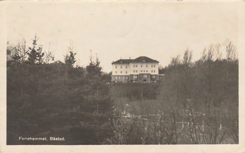 Framsida av Feriehemmet, Båstad.