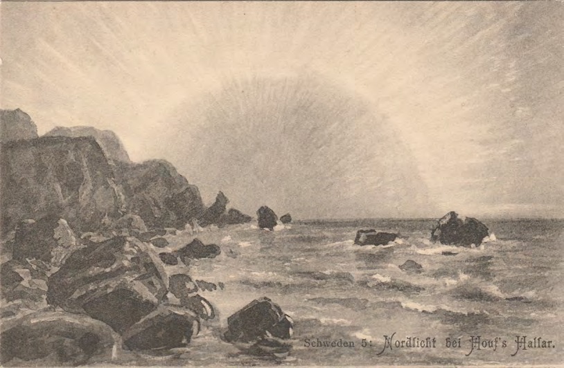 Framsida av Schweden 5: Nordlicht bei Houf's Hallar.