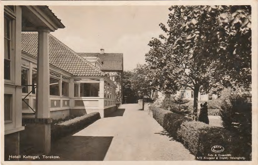 Framsida av Hotell Kattegat, Torekow.