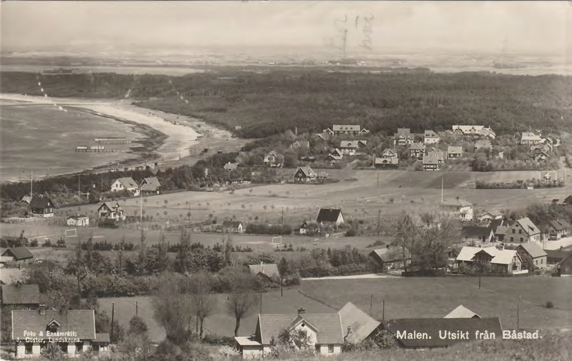 Framsida av Malen. Utsikt från Båstad.