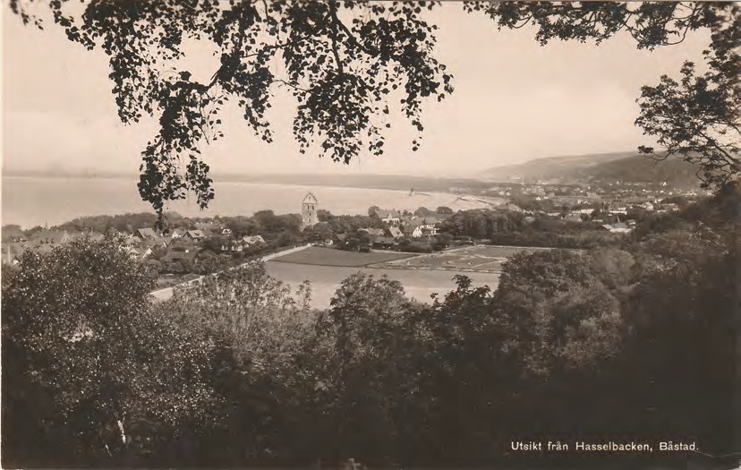 Framsida av Utsikt från Hasselbacken, Båstad.