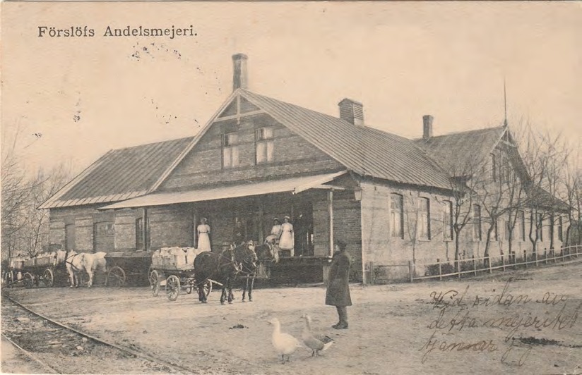 Framsida av Förslövs Andelsmejeri.