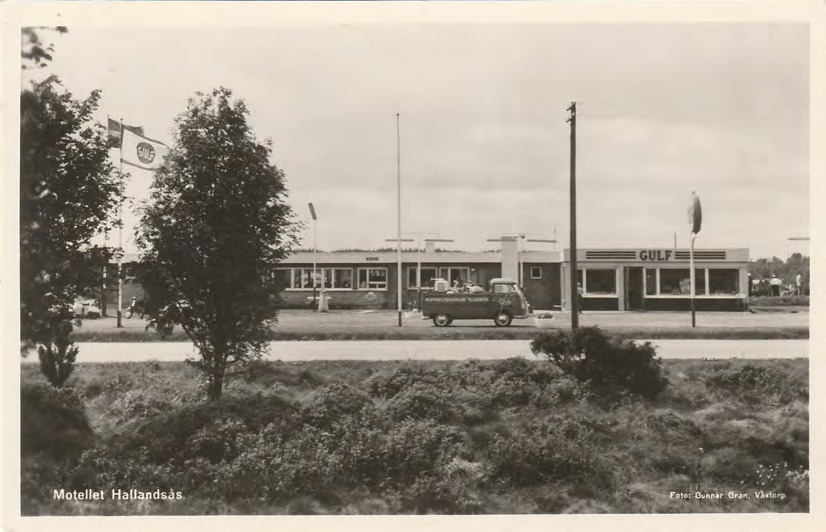 Framsida av Motellet Hallandsås.