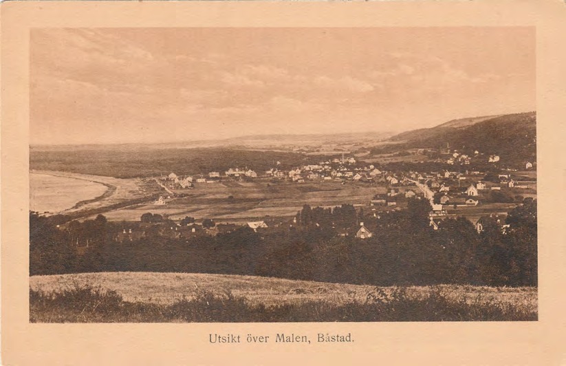 Framsida av Utsikt över Malen, Båstad.