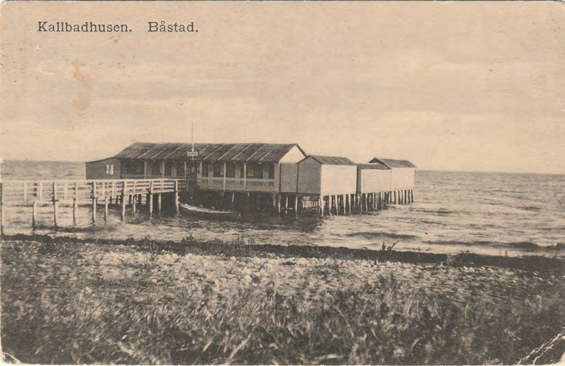 Framsida av Kallbadhusen. Båstad.