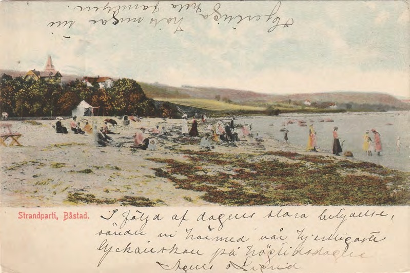 Framsida av Strandparti, Båstad.