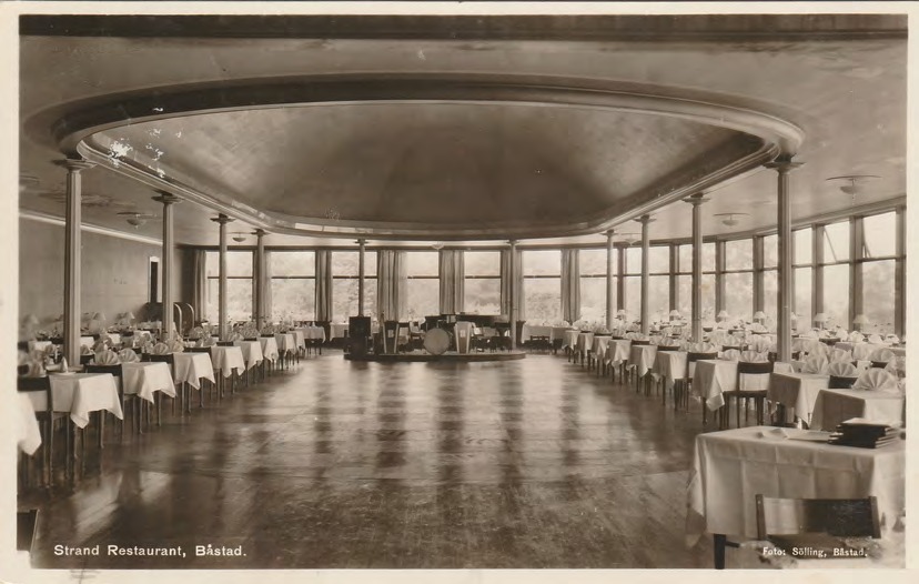 Framsida av Strand Restaurant, Båstad.