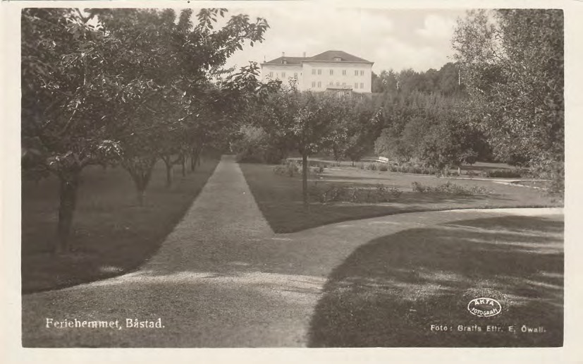 Framsida av Feriehemmet, Båstad.