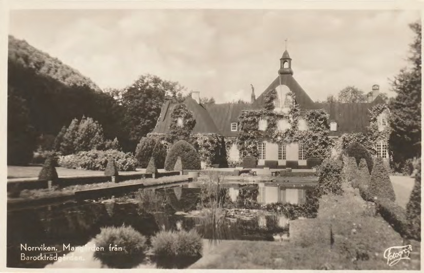 Framsida av Norrviken. Mangården från Barockträdgården.