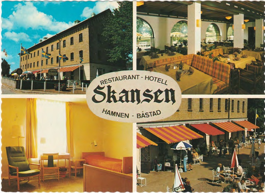Framsida av Skansen / Mellan tennisstadion och stranden