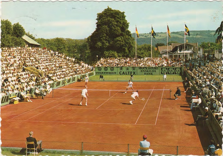 Framsida av Båstad. Tennisstadion.