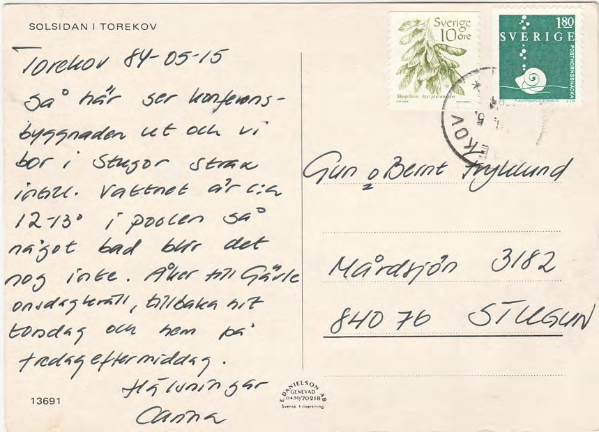 Baksida av SOLSIDAN i TOREKOV / SOLSIDAN I TOREKOV
