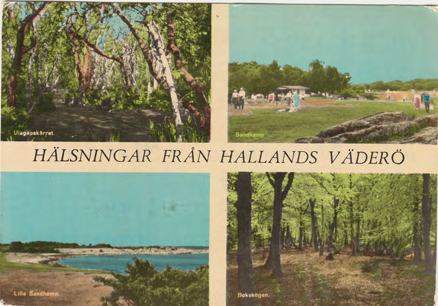 Framsida av HÄLSNINGAR FRÅN HALLANDS VÄDERÖ
