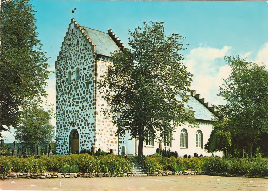 Framsida av Förslövs kyrka.