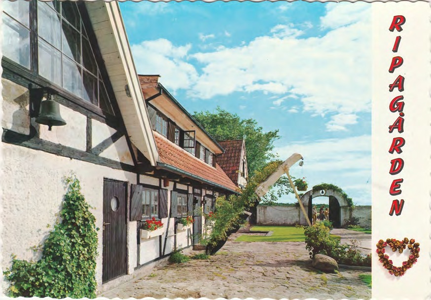 Framsida av RIPAGÅRDEN / Ripagården. Bjäre-Hov. Skåne. Sverige.