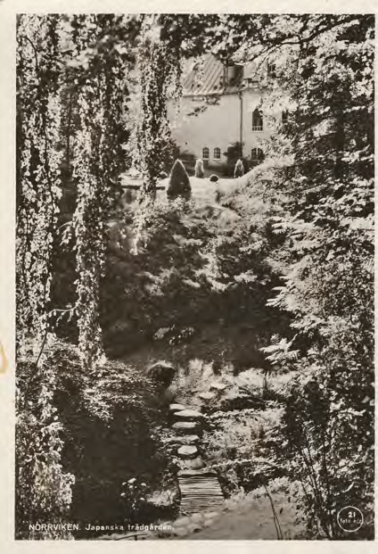 Framsida av NORRVIKEN. Japanska trädgården.