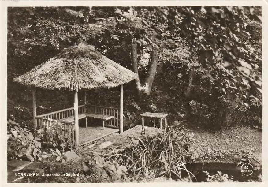 Framsida av NORRVIKEN. Japanska trädgården.