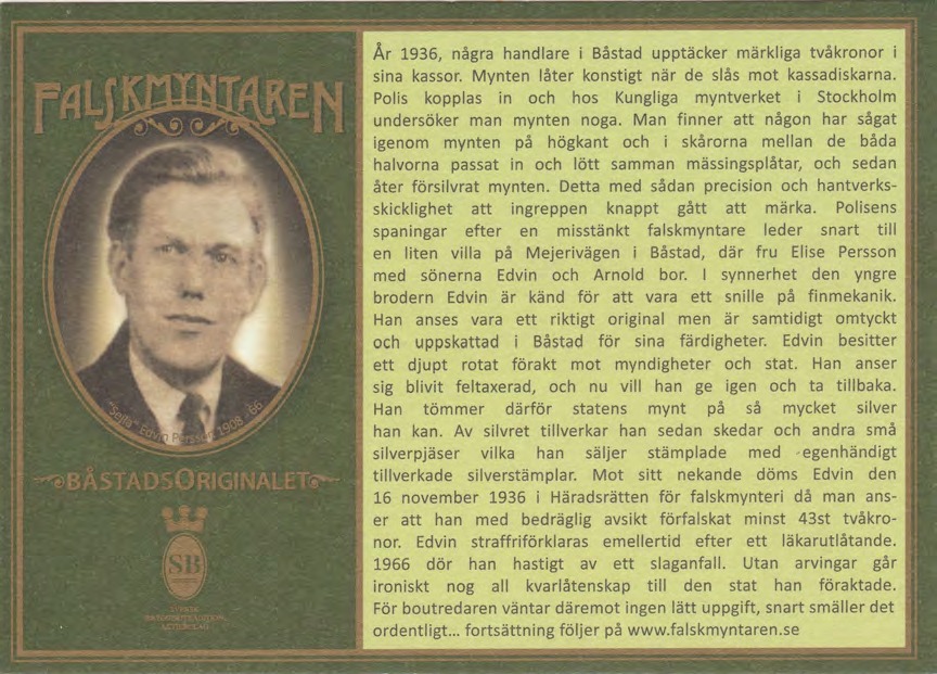 Framsida av Edvin Sigfrid Persson "Sejla" 1908-1966