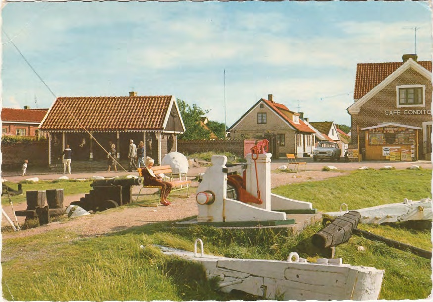 Framsida av Torekov sett från Sjöfartsmuséet.