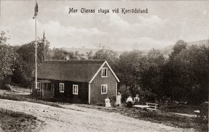 Mor Olenas stuga flyttad till Korrödslund.